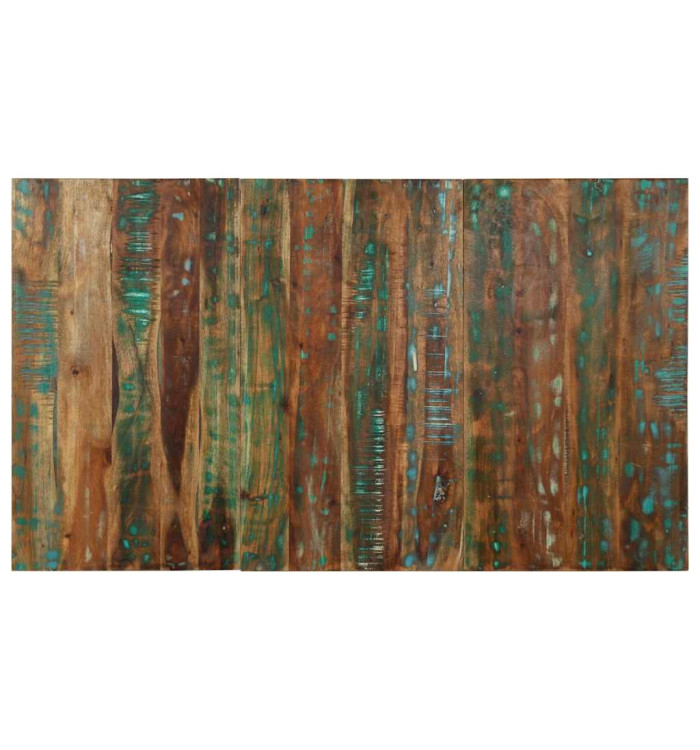 Tête de lit multicolore 140 cm bois massif récupération | Mobilier & Déco