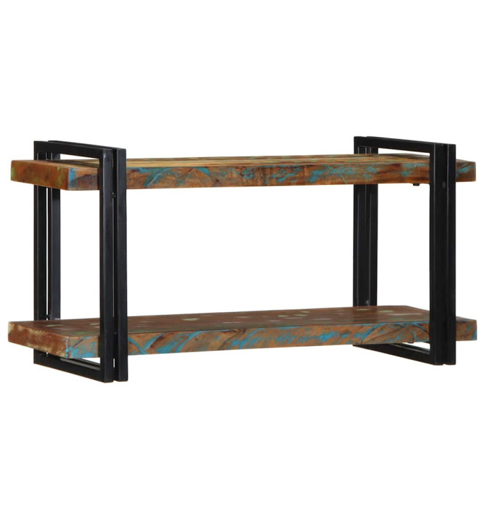 Étagère murale multicolore bois massif récupération | Mobilier & Déco