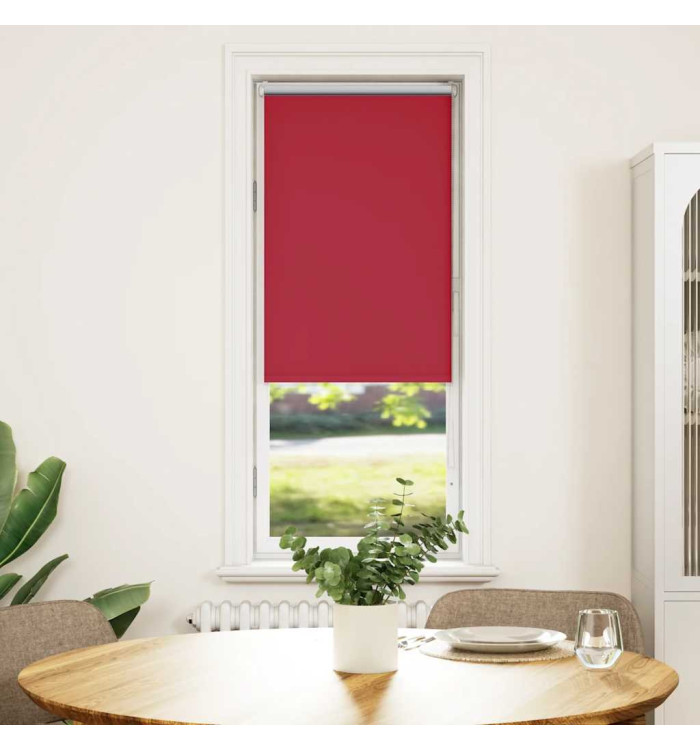 Store enrouleur occultant rouge largeur du tissu 45,7 cm | Mobilier & Déco
