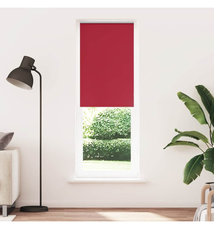 Store enrouleur occultant rouge largeur du tissu 65,7 cm | Mobilier & Déco