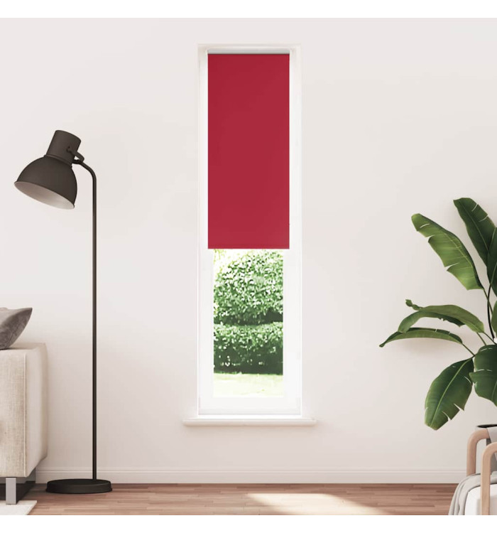Store enrouleur occultant rouge largeur du tissu 35,7 cm | Mobilier & Déco