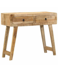 Table console 90x32x75 cm bois massif de manguier brut | Mobilier & Déco
