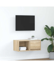 Meuble TV chêne sonoma 60x31x25,5 cm bois d'ingénierie | Mobilier & Déco