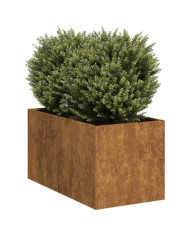 Jardinière rouillé 40x80x40 cm acier inoxydable | Mobilier & Déco