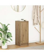 Buffet chêne artisanal 29,5x34x76 cm bois d'ingénierie | Mobilier & Déco