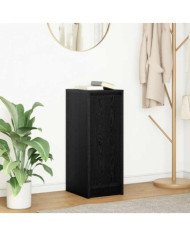 Buffet chêne noir 29,5x34x76 cm bois d'ingénierie | Mobilier & Déco