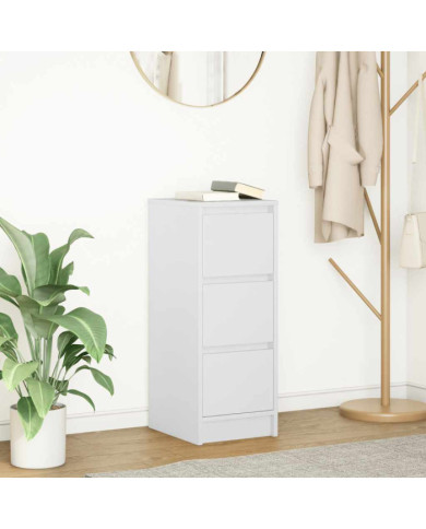 Buffet blanc 29,5x34x76 cm bois d'ingénierie | Mobilier & Déco