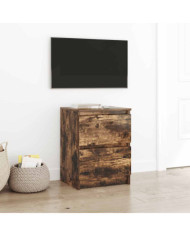 Meuble TV chêne fumé 40x35x54 cm bois d'ingénierie | Mobilier & Déco