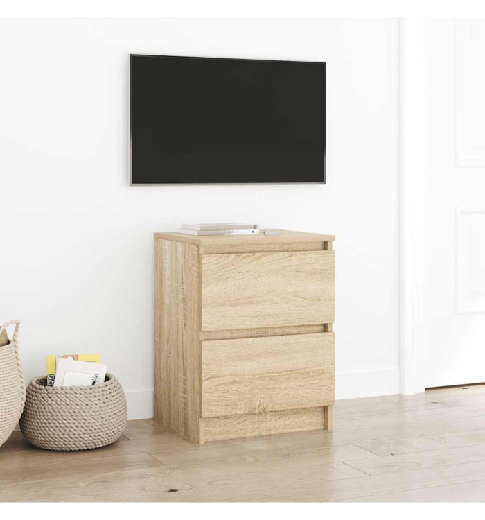 Meuble TV chêne sonoma 40x35x54 cm bois d'ingénierie | Mobilier & Déco