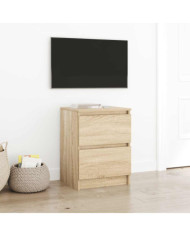Meuble TV chêne sonoma 40x35x54 cm bois d'ingénierie | Mobilier & Déco