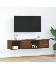 Meuble TV 2 pcs chêne marron 60x31x25,5 cm bois d'ingénierie | Mobilier & Déco