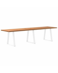Table à manger marron clair 320x80x74 cm rectangulaire | Mobilier & Déco