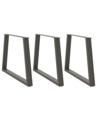 Pieds de table à manger en forme de V 3 pièces Anthracite 90 x (72-73,3) cm Acier | Mobilier & Déco