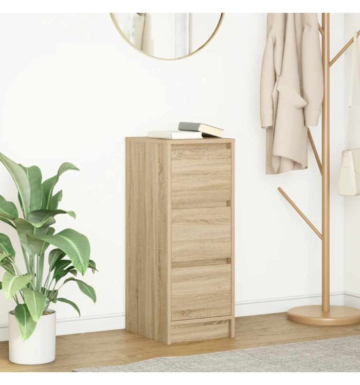 Buffet chêne sonoma 29,5x34x76 cm bois d'ingénierie | Mobilier & Déco