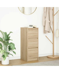 Buffet chêne sonoma 29,5x34x76 cm bois d'ingénierie | Mobilier & Déco