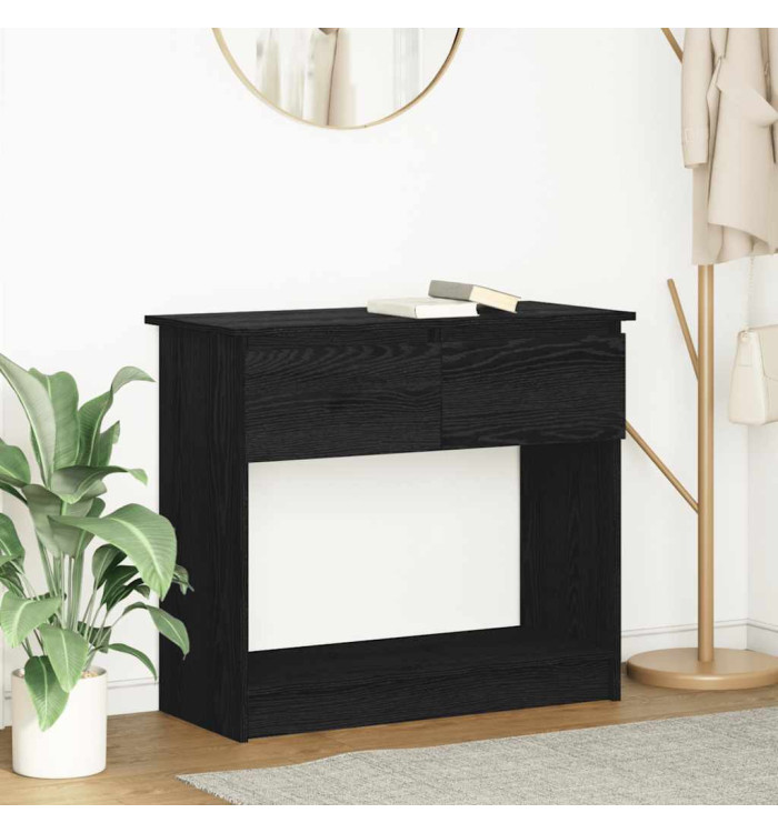 Table console avec tiroirs noir 85,5x38,5x74,5 cm | Mobilier & Déco