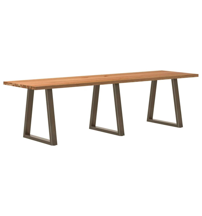 Table à manger marron clair 280x80x74 cm rectangulaire | Mobilier & Déco