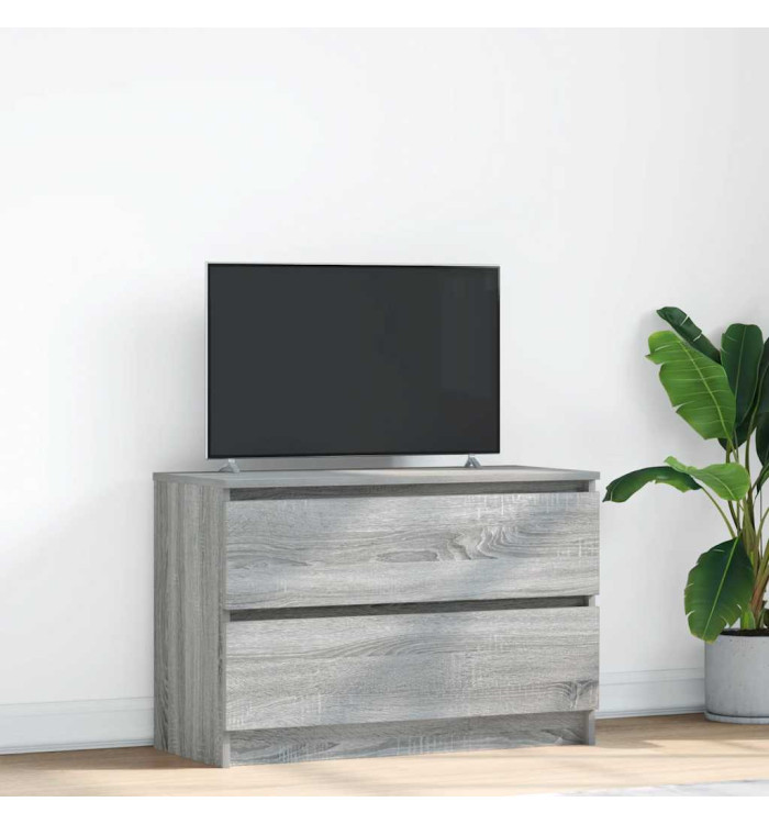 Meuble TV sonoma gris 80x35x54 cm bois d'ingénierie | Mobilier & Déco