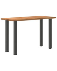 Table de bar rectangulaire en bois massif de chêne marron clair 180 x 80 x 112 cm | Mobilier & Déco