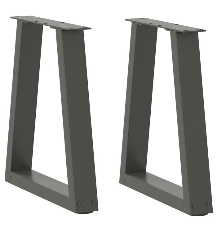 Pieds de table basse en forme de V 2 pièces Anthracite 28 x (42-43,3) cm Acier | Mobilier & Déco