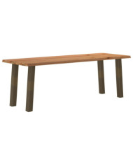 Table à manger et bord naturel bois massif chêne rectangulaire | Mobilier & Déco