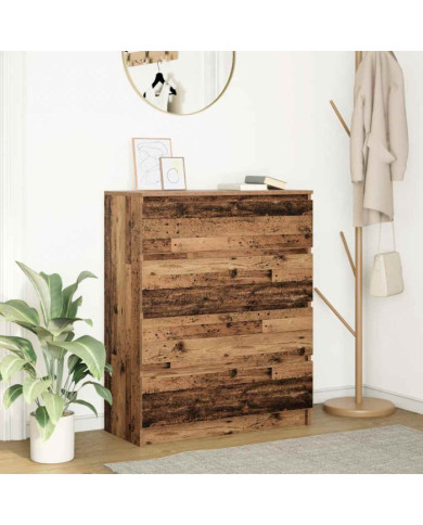 Buffet vieux bois 80x35x99 cm bois d'ingénierie | Mobilier & Déco