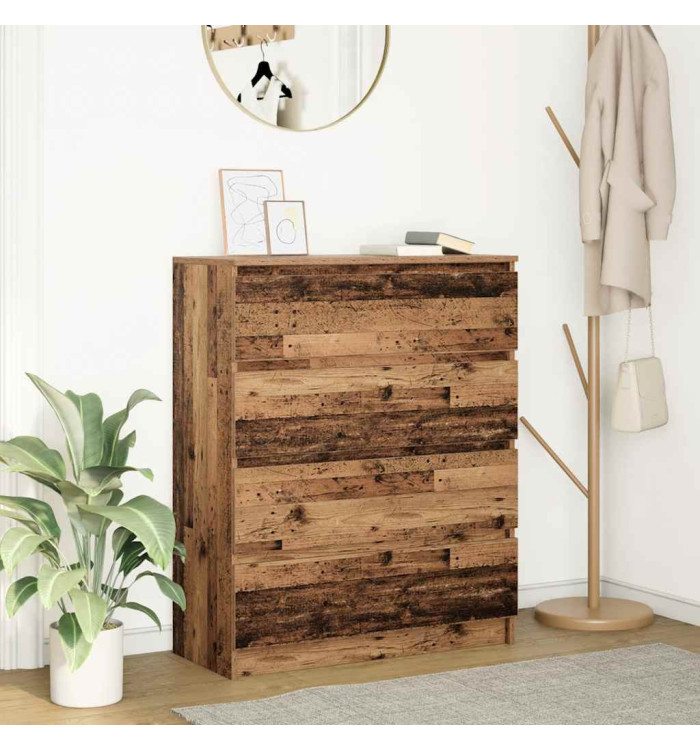 Buffet vieux bois 80x35x99 cm bois d'ingénierie | Mobilier & Déco