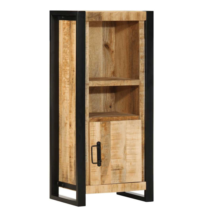Armoire de salle de bain 40x30x90 cm bois manguier massif brut | Mobilier & Déco