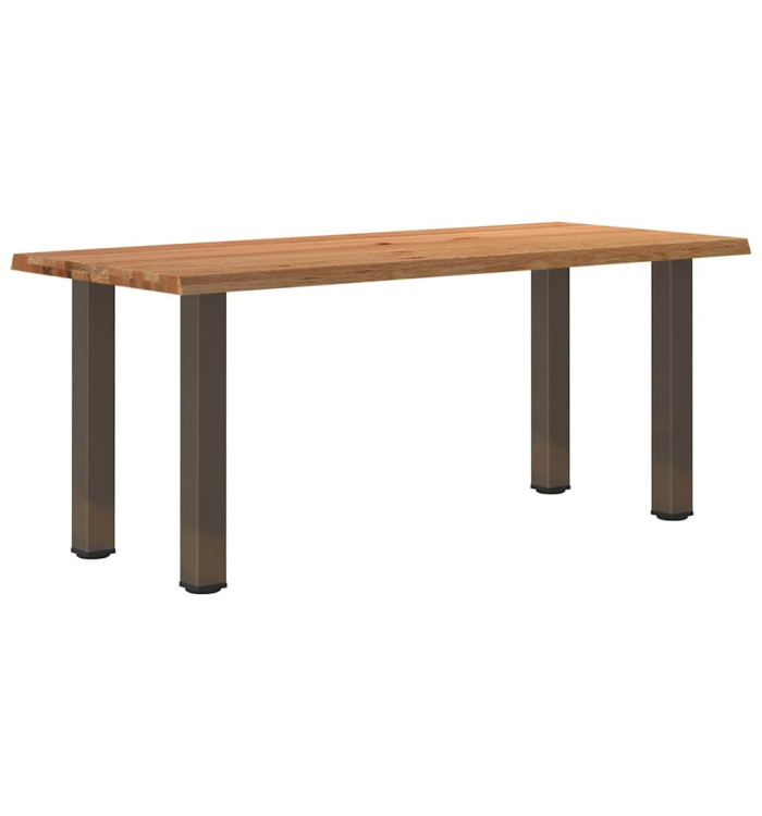 Table à manger et bord naturel bois massif chêne rectangulaire | Mobilier & Déco