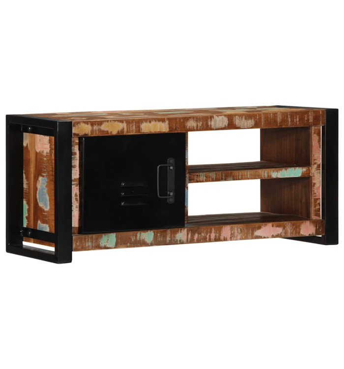 Meuble TV 80x30x35 cm bois massif de récupération | Mobilier & Déco