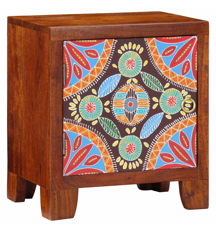 Table de chevet 40x30x45 cm bois d'acacia massif | Mobilier & Déco
