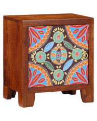 Table de chevet 40x30x45 cm bois d'acacia massif | Mobilier & Déco