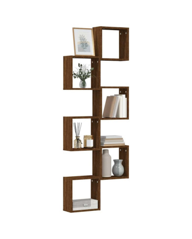 Étagères murales sous forme cube 6 pcs chêne marron 30x15x30cm | Mobilier & Déco