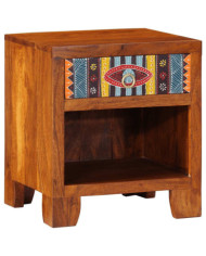 Table de chevet 40x35x45 cm bois d'acacia massif | Mobilier & Déco