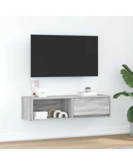Meuble TV sonoma gris 100x31x25,5 cm bois d'ingénierie | Mobilier & Déco