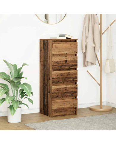 Buffet avec tiroirs vieux bois 37,5x35x99 cm bois d'ingénierie | Mobilier & Déco