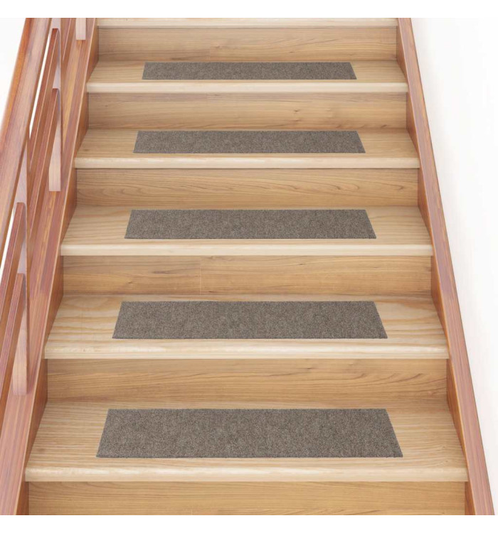 Tapis d'escalier auto-adhésifs 30 pcs crème 76x20 cm | Mobilier & Déco