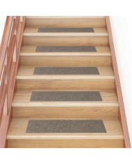 Tapis d'escalier auto-adhésifs 30 pcs crème 76x20 cm | Mobilier & Déco