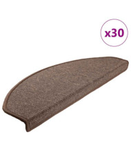 Tapis d'escalier 30 pcs marron café 65x24x4 cm | Mobilier & Déco