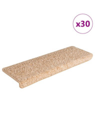 Tapis d'escalier 30 pcs 65x21x4 cm doré | Mobilier & Déco