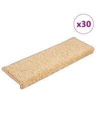 Tapis d'escalier 30 pcs 65x21x4 cm Marron | Mobilier & Déco