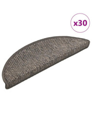 Tapis d'escalier autocollants 30 pcs 56x17x3 cm marron beige | Mobilier & Déco
