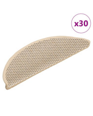 Tapis d'escalier autocollants 30 pcs 56x17x3 cm berbère | Mobilier & Déco
