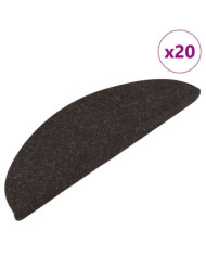 Tapis d'escalier auto-adhésifs 20 pcs noir 65x22,5x3,5 cm | Mobilier & Déco
