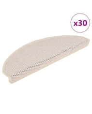 Tapis d'escalier autocollants 30 pcs 65x21x4 cm berbère | Mobilier & Déco