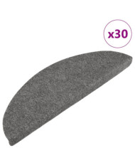 Tapis d'escalier auto-adhésifs 30 pcs gris 56x17x3 cm | Mobilier & Déco