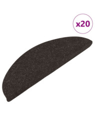 Tapis d'escalier auto-adhésifs 20 pcs noir 56x17x3 cm | Mobilier & Déco