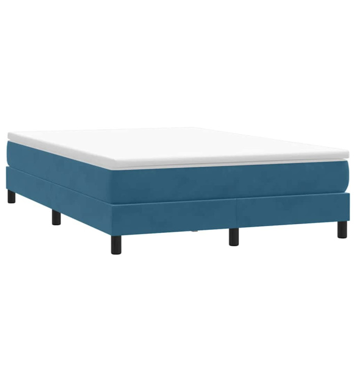 Sommier à lattes de lit sans matelas bleu foncé 140x210 cm | Mobilier & Déco