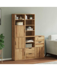 Armoires latérales 5 pcs ODDA 40x24x79 cm bois massif pin | Mobilier & Déco