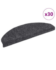 Tapis d'escalier auto-adhésifs 30 pcs gris foncé 65x21x4 cm | Mobilier & Déco